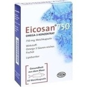 Med Pharma Service EICOSAN 750 OMEGA-3-KONZEN, 60 Kps. (N1) 750 mg