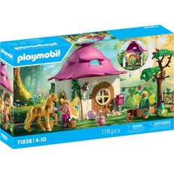 Playmobil Magic Unicorns - Gemütliches Feenzuhause mit Goldeinhorn und Stall (71838)