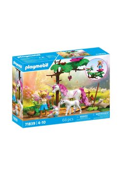 Playmobil Magic Unicorns - Zauberhafter Einhorn-Stall für Mama und Fohlen (71839)