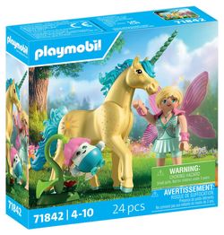Playmobil Magic Unicorns - Sammeleinhorn Sonnenscheinblüte mit Fee (71842)