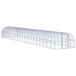 vidaXL Outdoor-Hühnerstall Verzinkter Stahl 3 x 20 x 2 m (3095470)