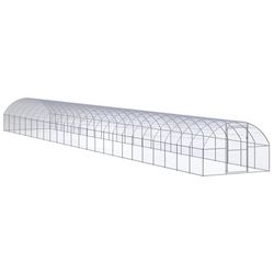 vidaXL Outdoor-Hühnerstall Verzinkter Stahl 3 x 24 x 2 m (3095471)