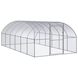 vidaXL Outdoor-Hühnerstall Verzinkter Stahl 3 x 6 x 2 m (3095465)