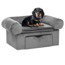 vidaXL Hundesofa mit Schublade Plüsch 75 x 50 x 38 cm (171076)