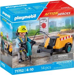 Playmobil Act!on Heroes - Bauarbeiter mit Meißel (71752)