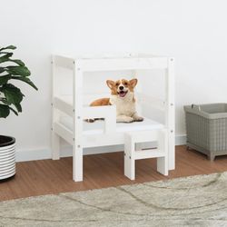 vidaXL Hundebett Massivholz Kiefer 55,5 x 53,5 x 60 cm (822368)