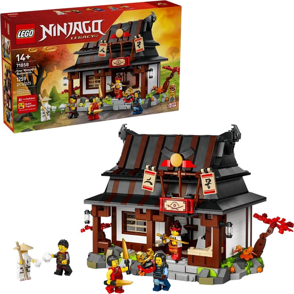 LEGO NINJAGO 15-jähriges Jubiläum der Vier-Waffen-Schmiede (71858)