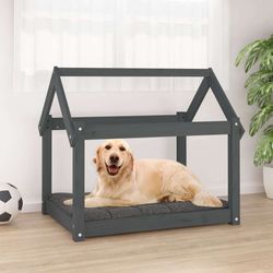 vidaXL Hundebett Massivholz Kiefer 81 x 60 x 70 cm (822209)