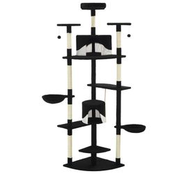 vidaXL Katzen-Kratzbaum mit Sisal-Kratzsäulen 203 cm (170530)