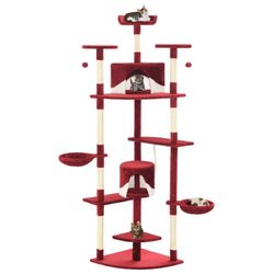vidaXL Katzen-Kratzbaum mit Sisal-Kratzsäulen 203 cm (170531)
