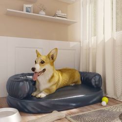 vidaXL Hundebett Ergonomisch Schaumstoff Kunstleder 75 x 53 cm (171314)