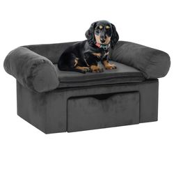 vidaXL Hundesofa mit Schublade Plüsch 75 x 50 x 38 cm (171079)