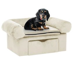 vidaXL Hundesofa mit Schublade Plüsch 75 x 50 x 38 cm (171082)