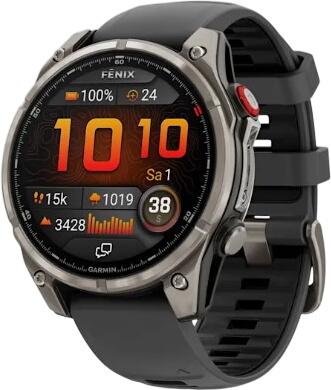 Garmin Fenix 8 Pro AMOLED Sapphire 47 mm Silikon-Armband