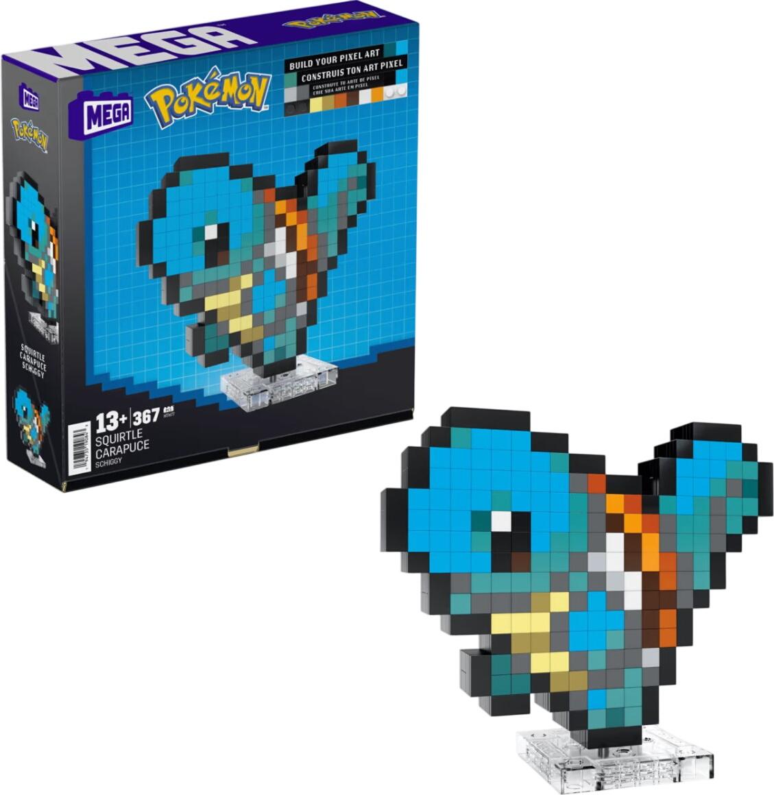 Mattel Mega Pokémon Schiggy Pixel Art (HTH77)