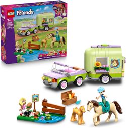 LEGO Friends Pferd und Fohlen mit Pferdeanhänger (42695)