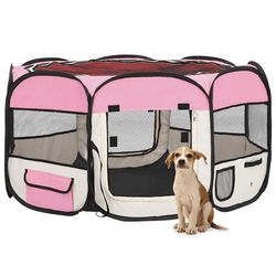 vidaXL Faltbarer Welpenlaufstall mit Tragetasche 125 x 125 x 61 cm (171011) vidaXL Faltbarer Welpenlaufstall mit Tragetasche 125 x 125 x 61 cm (171011)