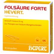Hevert FOLSAEURE FORTE, 10 Amp. (N2) 2 ml forte