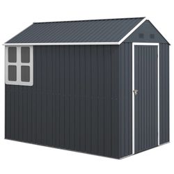 Outsunny Metallgerätehaus mit Doppeltür 4 m²