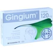 Hexal AG GINGIUM INTENS 120, 30 Filmtbl. (N1) intens 120