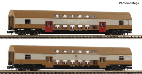 Fleischmann 2-tlg. Set 2: Doppelstockwagen, DR (6260075)
