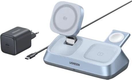 UGREEN MagFlow 3-in-1 Magnetic Wireless Desktop Charger (55677)