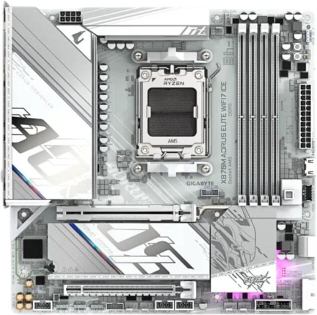 GIGABYTE X870M AORUS Elite WIFI7 ICE