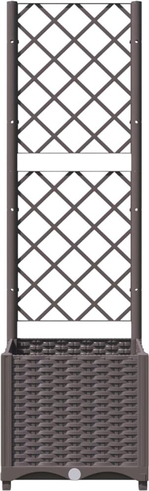 vidaXL Pflanzkübel mit Rankgitter 40 x 40 x 136 cm (318259)