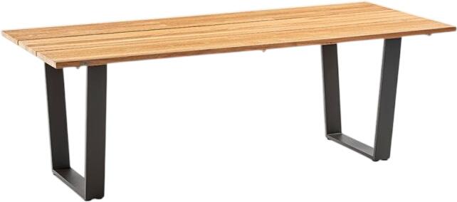 Niehoff Garden Noah Gartentisch Trapezkufe Teak/Aluminium 180 cm
