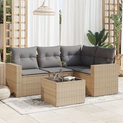 vidaXL Garten-Sofagarnitur mit Kissen (3251256) vidaXL Garten-Sofagarnitur mit Kissen (3251256)