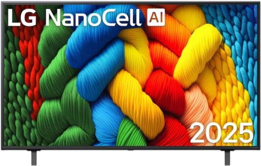 LG 50" NanoCell AI NANO80 4K Smart TV 2025 50NANO80A3B LG 50" NanoCell AI NANO80 4K Smart TV 2025 50NANO80A3B