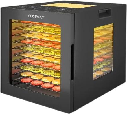 Costway 850W Dörrautomat mit 10 Einlegefächer