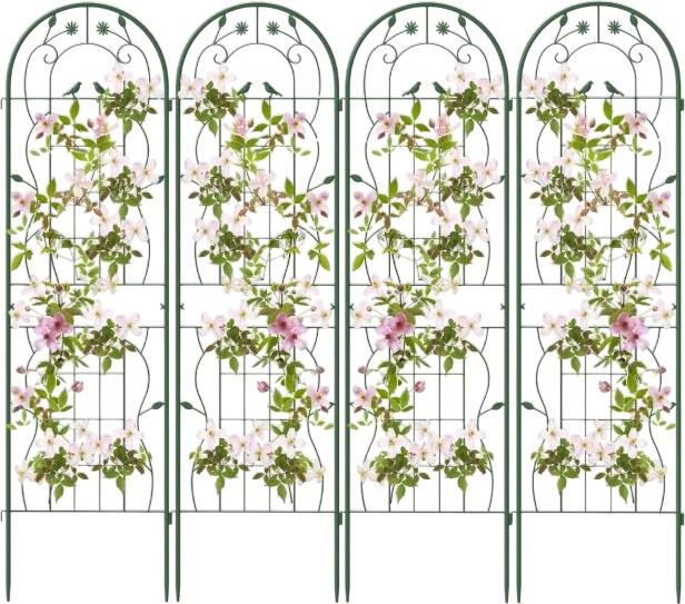 Costway Rankgitter 4er Set 180 x 50 cm