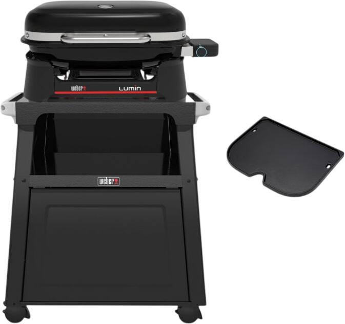Weber Grill Lumin mit Premium Stand + Grillplatte (1502045)
