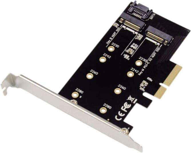 Conceptronic 2-in-1-M.2-SSD-PCIe-Adapter (EMRICK04B)