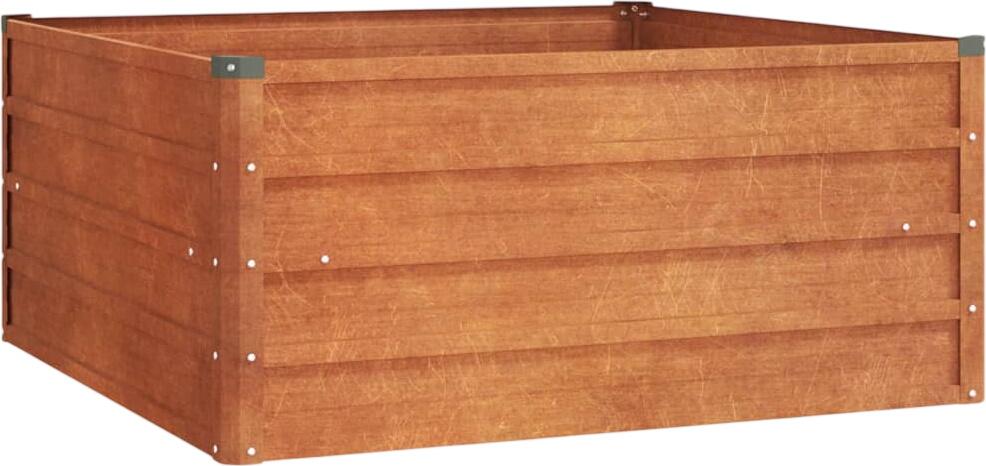 vidaXL Hochbeet Rostig 100 x 100 x 45 cm (151949)
