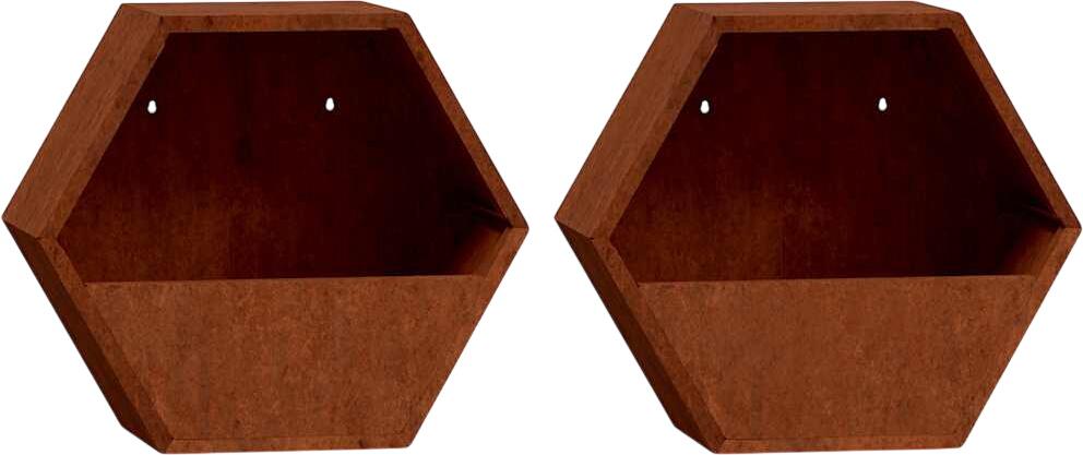 vidaXL Wand-Pflanzkübel Rostig Cortenstahl 46x10x40 cm 2 Stk. (823685) vidaXL Wand-Pflanzkübel Rostig Cortenstahl 46x10x40 cm 2 Stk. (823685)