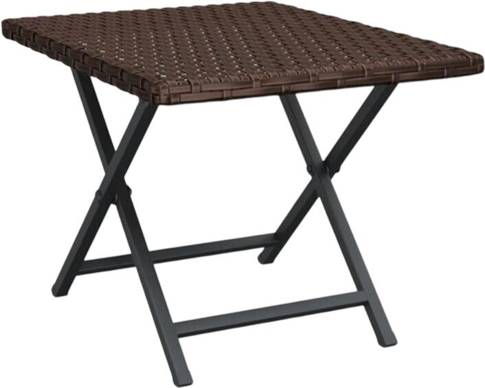 vidaXL Klapptisch Poly Rattan 45 x 35 x 32 cm (362250)
