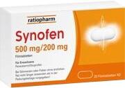 Ratiopharm Synofen Ibuprofen/Paracetamol 20 St Filmtabletten 18218515 Ratiopharm Synofen Ibuprofen/Paracetamol 20 St Filmtabletten 18218515