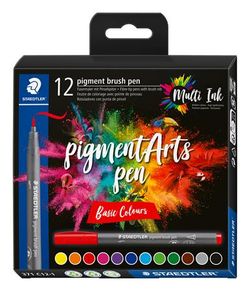 Staedtler Pigment Arts Brush Pen 371 12er Kartonetui (371 C12-1)