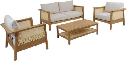 Primaster Gartenmöbel-Set Aruba Akazie/Wiener Geflecht Primaster Gartenmöbel-Set Aruba Akazie/Wiener Geflecht