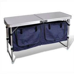 vidaXL Campingmöbel Stauraum aus Aluminium zusammenklappbar (41331)