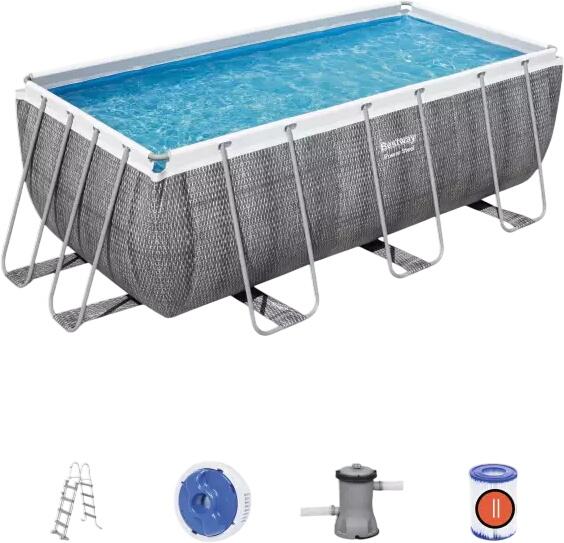 Bestway Power Steel Frame Pool Set mit Filterpumpe (56722_23) Bestway Power Steel Frame Pool Set mit Filterpumpe (56722_23)