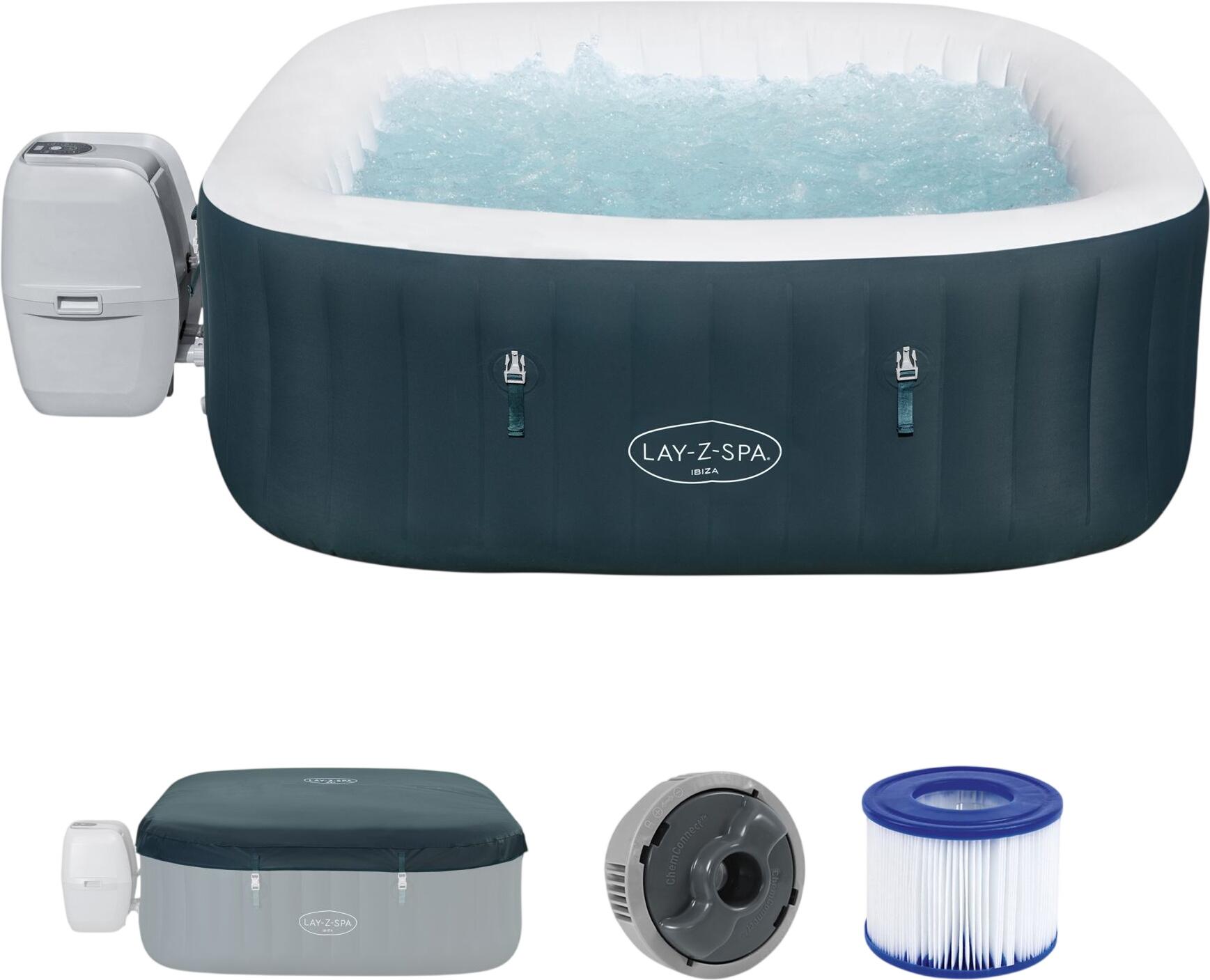 Bestway LAY-Z-SPA Energiespar-Whirlpool Ibiza AirJet (6002U_26) Bestway LAY-Z-SPA Energiespar-Whirlpool Ibiza AirJet (6002U_26)