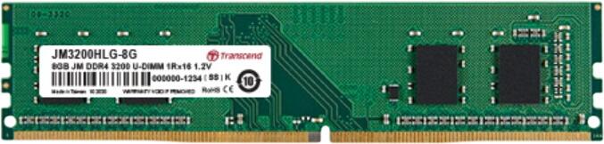 Transcend JetRam DDR4-3200 8GB (JM3200HLB-8G) Transcend JetRam DDR4-3200 8GB (JM3200HLB-8G)