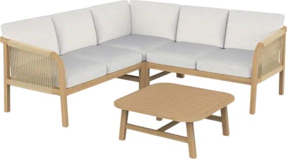 Primaster Gartenmöbel-Set Leros Holz