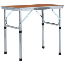 vidaXL Klappbarer Campingtisch Aluminium 60 x 45 cm (48179)
