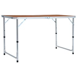 vidaXL Klappbarer Campingtisch Aluminium 120 x 60 cm (48172)