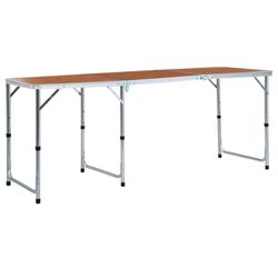 vidaXL Campingtisch Klappbar 180 x 60 cm (48174)