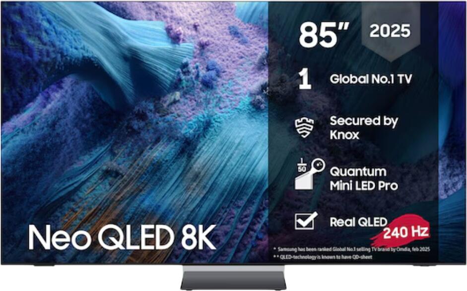 Samsung 85" Neo QLED QN990F 8K Smart TV (2025) TQ85QN990FT